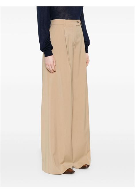 Pantaloni a gamba ampia vela in beige Maxmara Sportmax - donna MAXMARA SPORTMAX | 2422136031600025